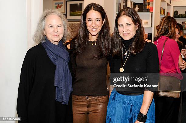 Guest, Jane Ross and Katerine Ross attend Director's Circle Celebrates Wear LACMA, Sponsored By NET-A-PORTER And W at LACMA on April 24, 2013 in Los...