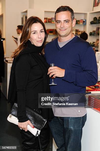 Karyn Lovegrove and Ivan Fatovic attend Director's Circle Celebrates Wear LACMA, Sponsored By NET-A-PORTER And W at LACMA on April 24, 2013 in Los...