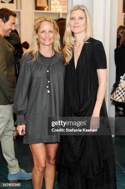 Heather Mnuchin and Haley von Oosten attend Director's Circle Celebrates Wear LACMA, Sponsored By NET-A-PORTER And W at LACMA on April 24, 2013 in...