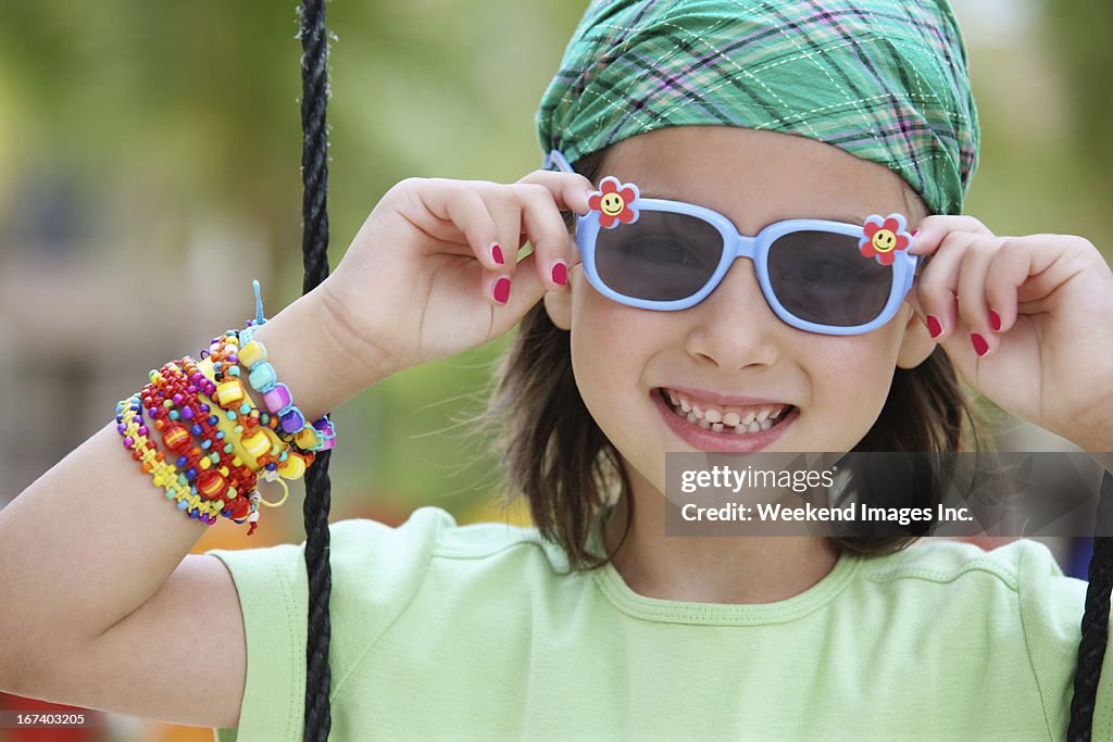 Girl on playground