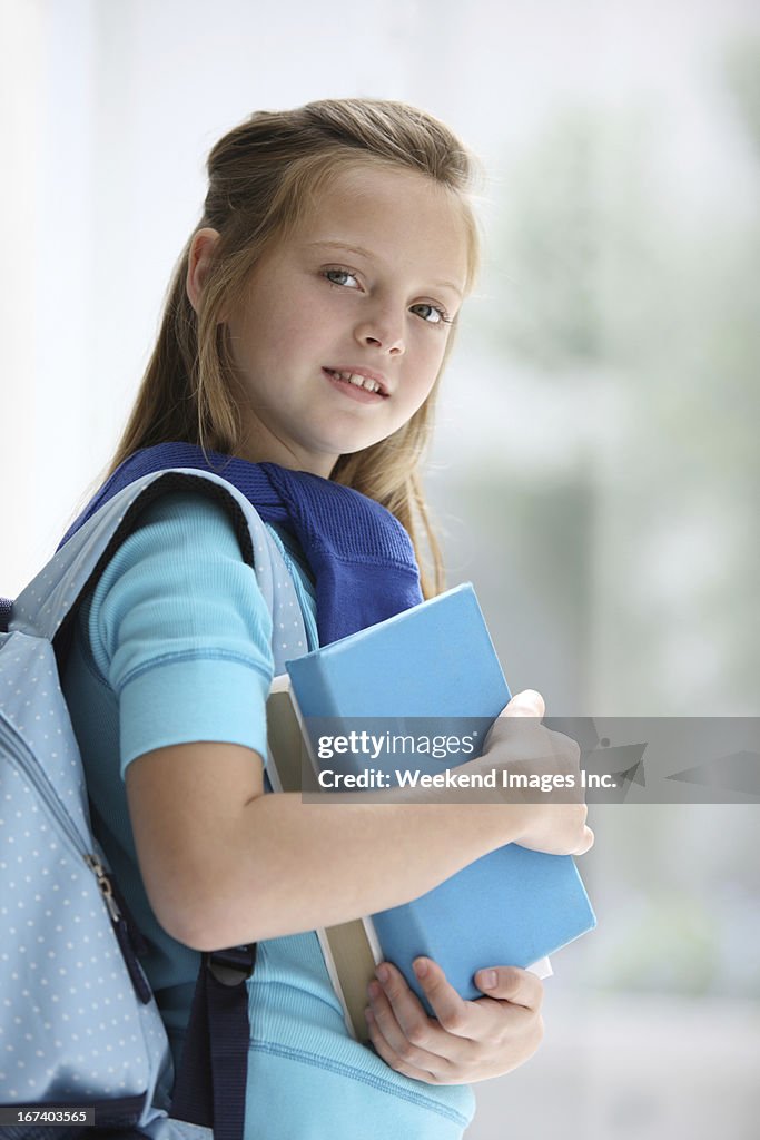 Student with textbooks