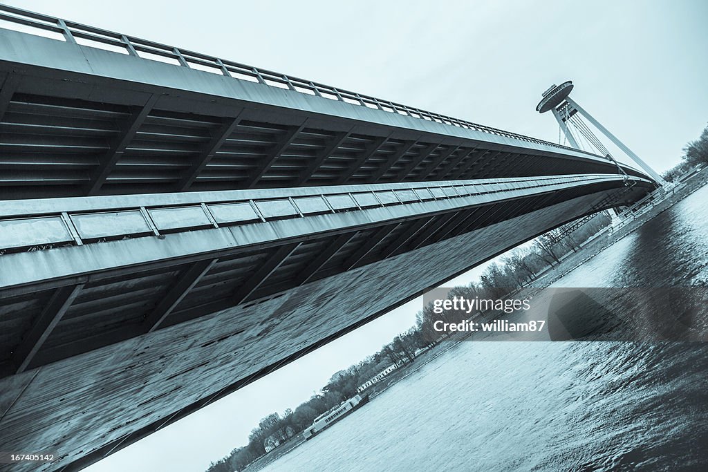New Futuristic Bridge in Bratislava