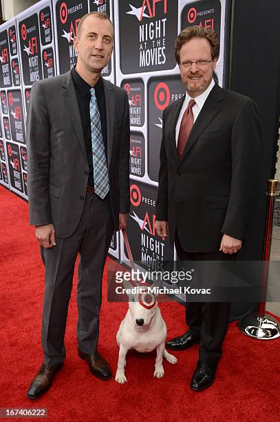 Shawn Gensch, Senior Vice President of Target and Bob Gazzale, AFI President and CEO arrive on the red carpet for Target Presents AFI's Night at the...