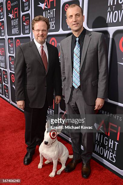 Bob Gazzale, AFI President and CEO and Shawn Gensch, Senior Vice President of Target arrive on the red carpet for Target Presents AFI's Night at the...