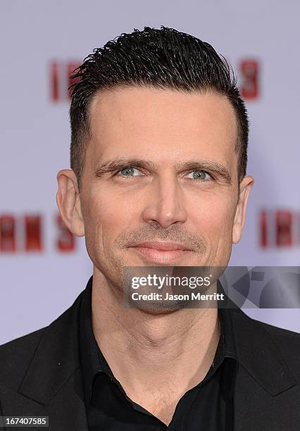 Actor Ashley Hamilton attends the premiere of Walt Disney Pictures' 'Iron Man 3' at the El Capitan Theatre on April 24, 2013 in Hollywood, California.