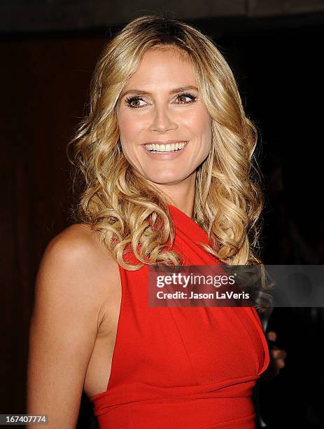 Heidi Klum attends the "America's Got Talent" season eight premiere party at the Pantages Theatre on April 24, 2013 in Hollywood, California.