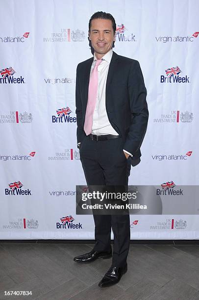 Personality Sean Yazbeck attends 4th Annual BritWeek UKTI Business Innovation Awards at Four Seasons Hotel Los Angeles at Beverly Hills on April 24,...