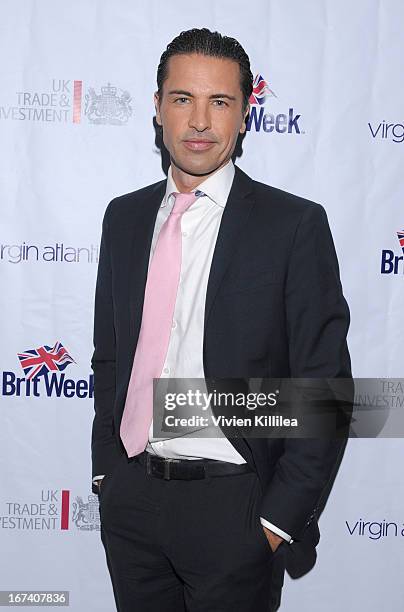 Personality Sean Yazbeck attends 4th Annual BritWeek UKTI Business Innovation Awards at Four Seasons Hotel Los Angeles at Beverly Hills on April 24,...