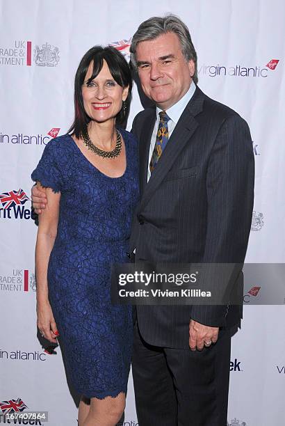 Non-Profit Board Director at LA's BEST Sharon Harroun Peirce and chairman of Britweek Bob Peirce attend 4th Annual BritWeek UKTI Business Innovation...