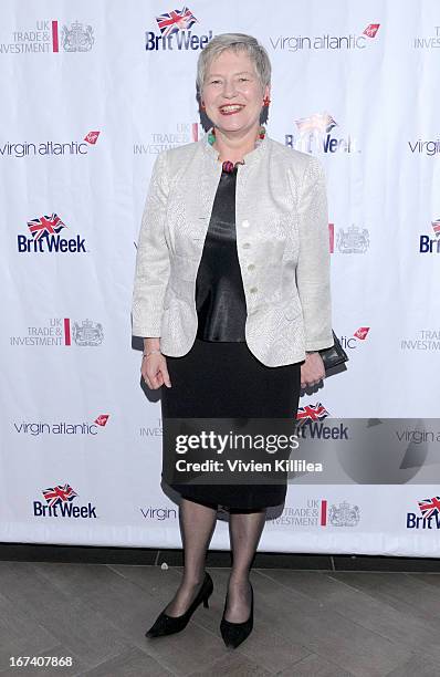 British Consul General Los Angeles Barbara Hay attends 4th Annual BritWeek UKTI Business Innovation Awards at Four Seasons Hotel Los Angeles at...