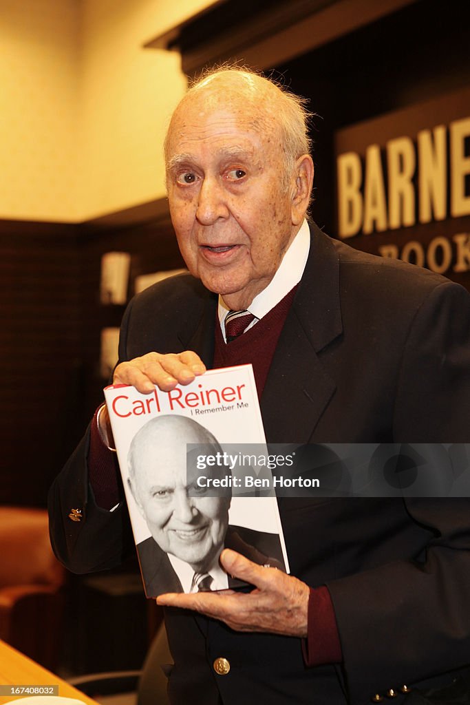 Carl Reiner Signs Copies Of His Book "I Remember Me"
