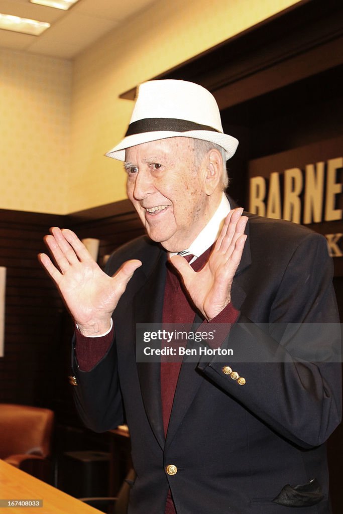 Carl Reiner Signs Copies Of His Book "I Remember Me"