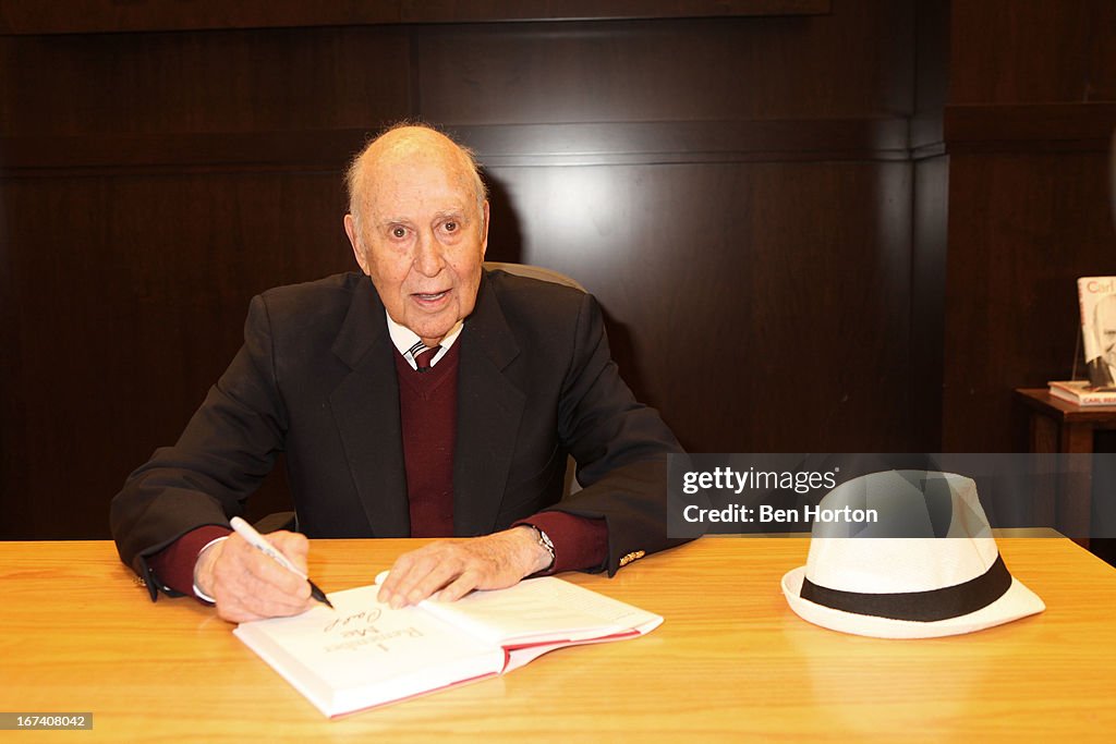 Carl Reiner Signs Copies Of His Book "I Remember Me"