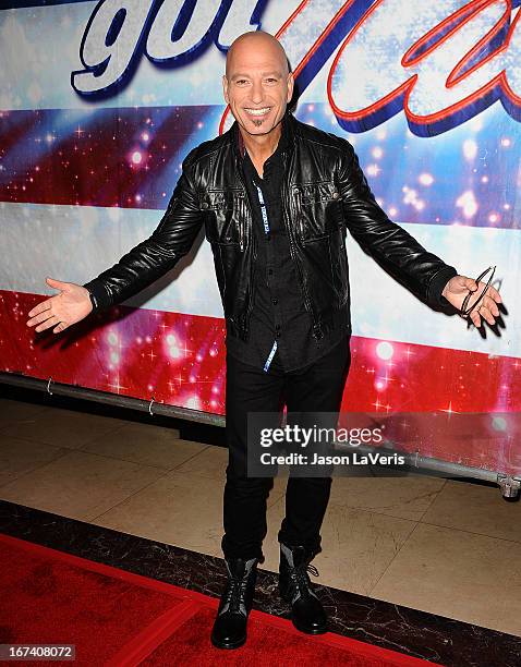 Howie Mandel attends the "America's Got Talent" season eight premiere party at the Pantages Theatre on April 24, 2013 in Hollywood, California.