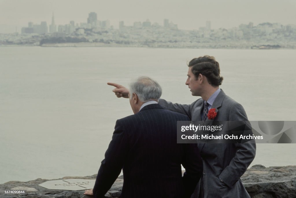 Prince Charles Admires Landscape In San Francsico