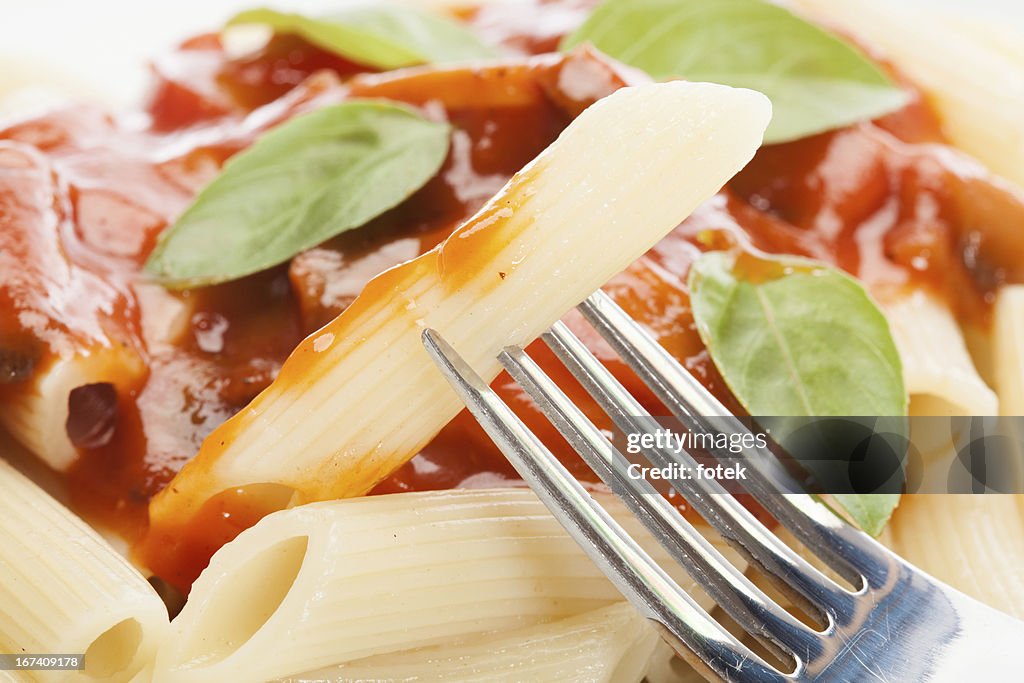 Pasta with tomato sauce