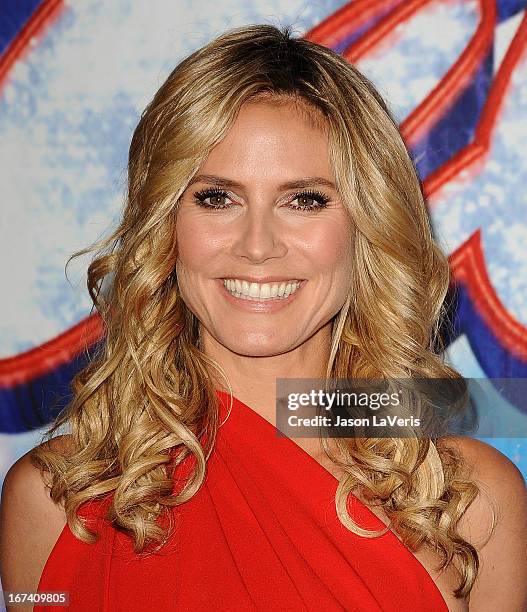 Heidi Klum attends the "America's Got Talent" season eight premiere party at the Pantages Theatre on April 24, 2013 in Hollywood, California.