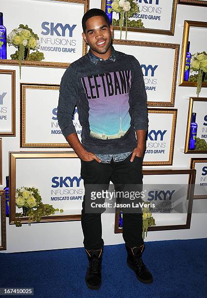 Actor Dijon Talton attends the House Of Moscato launch party at Greystone Manor Supperclub on April 24, 2013 in West Hollywood, California.