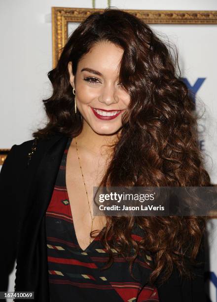 Actress Vanessa Hudgens attends the House Of Moscato launch party at Greystone Manor Supperclub on April 24, 2013 in West Hollywood, California.