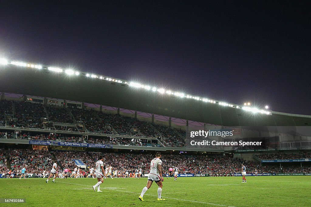 NRL Rd 7 - Roosters v Dragons