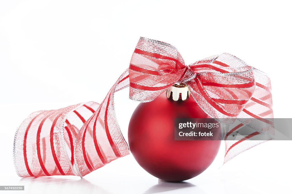 Red christmas bauble