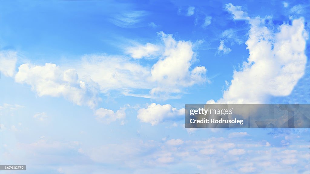 Beautiful view of blue sky and clouds.