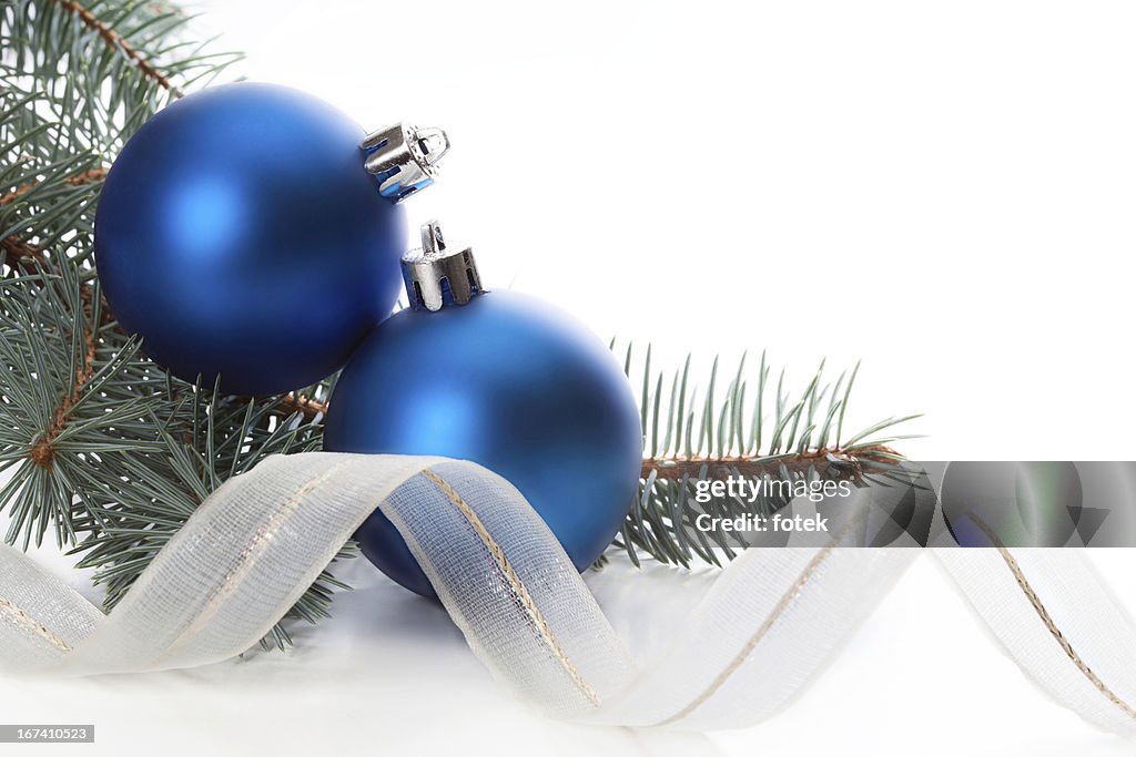 Blue christmas decoration