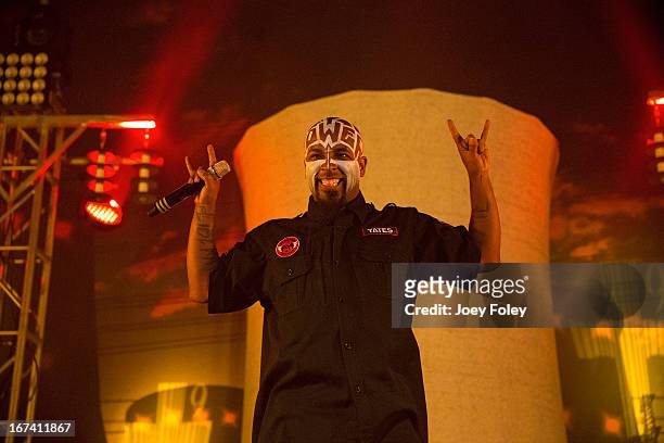 Tech N9ne at the Egyptian Room at Old National Centre on April 24, 2013 in Indianapolis, Indiana.