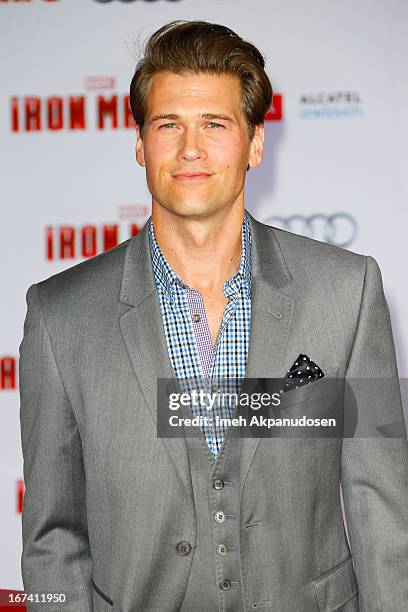 Actor Nick Zano attends the premiere of Walt Disney Pictures' 'Iron Man 3' at the El Capitan Theatre on April 24, 2013 in Hollywood, California.