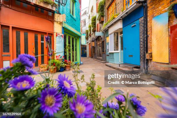 neal's yard in covent garden, london, england, uk - tradition town square stock pictures, royalty-free photos & images