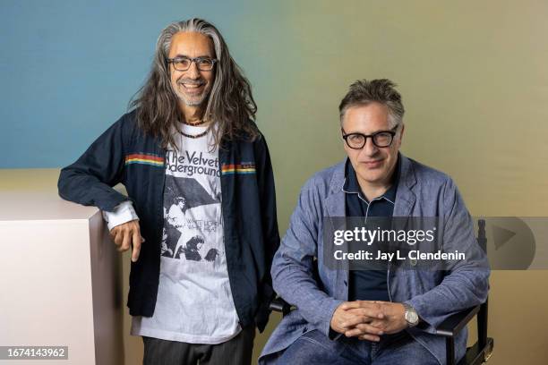 Director Anand Tucker and screenwriter Patrick Marber of 'The Critic' are photographed for Los Angeles on September 10, 2023 at the Toronto...