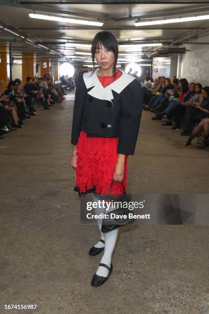 Susanna Lau aka Susie Bubble attends the Supriya Lele show during London Fashion Week September 2023 at the Barbican Centre on September 18, 2023 in...