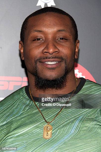 NaVorro Bowman attends the ESPN The Magazine 10th annual Pre-Draft Party at The IAC Building on April 24, 2013 in New York City.