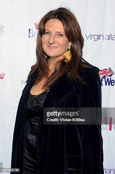 Actress Kathy Ireland attends 4th Annual BritWeek UKTI Business Innovation Awards at Four Seasons Hotel Los Angeles at Beverly Hills on April 24,...