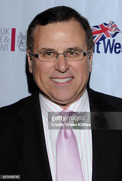 News anchor Carlos Amezcua attends 4th Annual BritWeek UKTI Business Innovation Awards at Four Seasons Hotel Los Angeles at Beverly Hills on April...