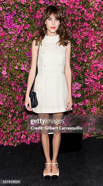 Alexa Chung attends the 8th annual Chanel Artists Dinner during the 2013 Tribeca Film Festival at The Odeon on April 24, 2013 in New York City.