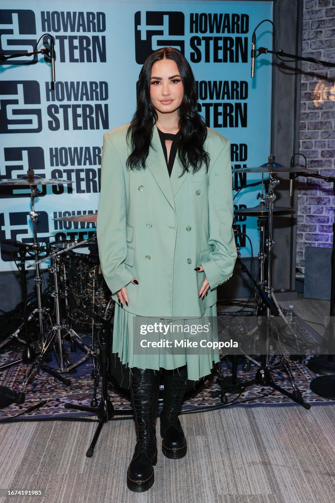 Demi Lovato Visits SiriusXM's 'The Howard Stern Show'