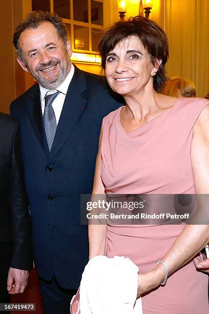 Guillaume Sarkozy and wife Sophie attend Salle Gaveau 105th Anniversary on April 24, 2013 in Paris, France.