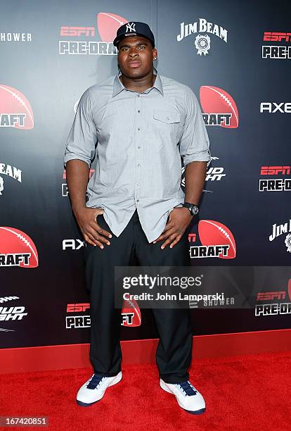 Fluker attends the 10th Annual ESPN The Magazine Pre-Draft Party at The IAC Building on April 24, 2013 in New York City.