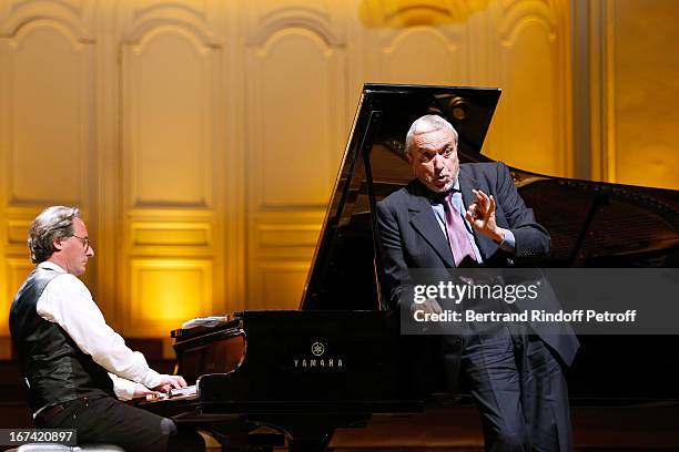 Ruggiero Raimondi performs at Salle Gaveau 105th Anniversary on April 24, 2013 in Paris, France.