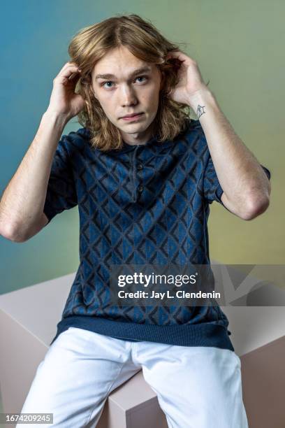 Actor Charlie Plummer of 'National Anthem' is photographed for Los Angeles on September 10, 2023 at the Toronto International Film Festival at RBC...