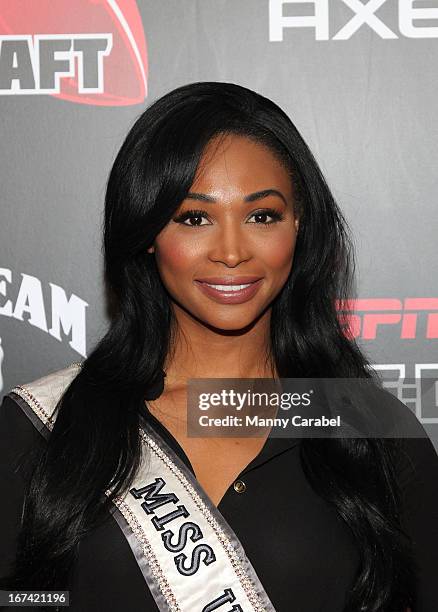 Nana Meriwether attends the ESPN The Magazine 10th annual Pre-Draft Party at The IAC Building on April 24, 2013 in New York City.