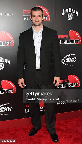 Margus Hunt attends the ESPN The Magazine 10th annual Pre-Draft Party at The IAC Building on April 24, 2013 in New York City.