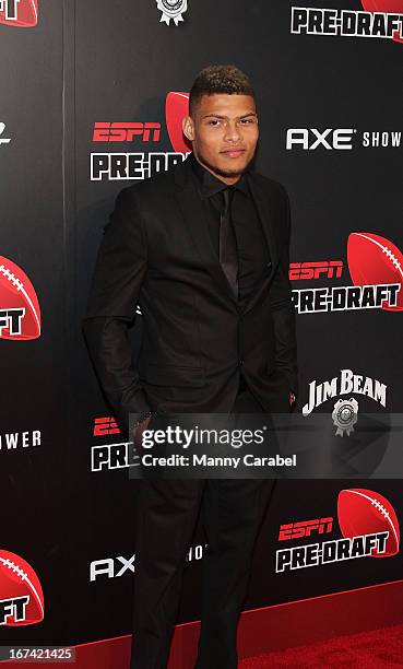 Tyrann Mathieu attends the ESPN The Magazine 10th annual Pre-Draft Party at The IAC Building on April 24, 2013 in New York City.