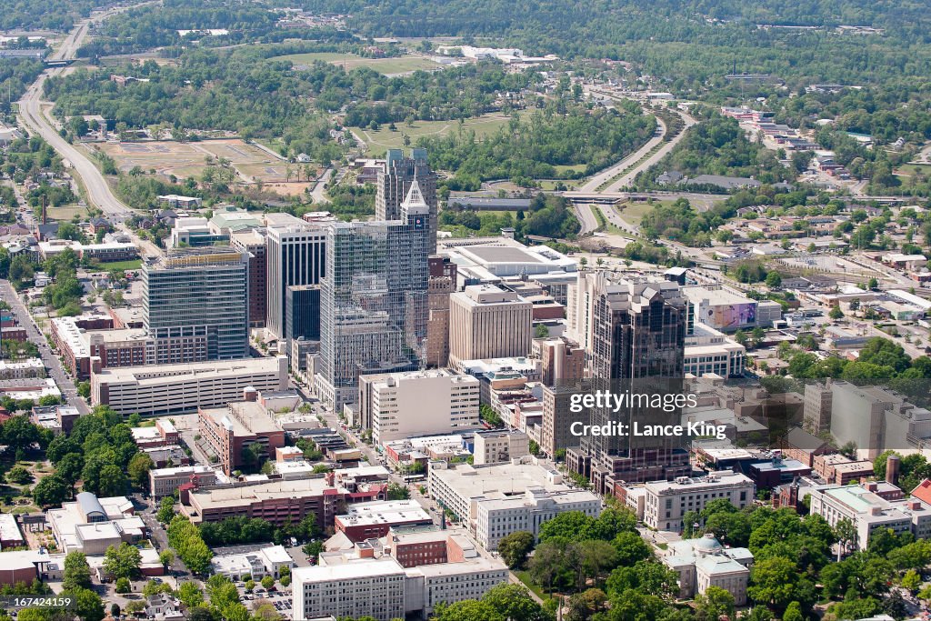 Aerial View of Downtown Raleigh