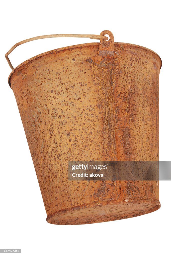 Rusty bucket (Clipping path)