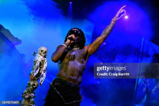 Gunna performs onstage during Gunna - The Gift Live at Barclays Center on September 09, 2023 in New York City.