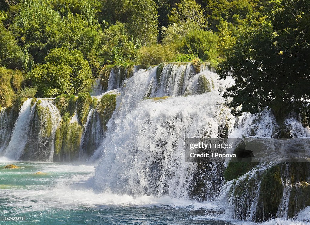 Waterfall KRKA in Croatia