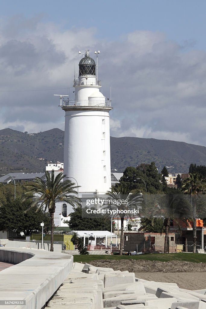Lighthouse in Malaga, Spain