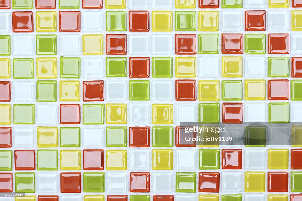 Colorful mosaic tile, background